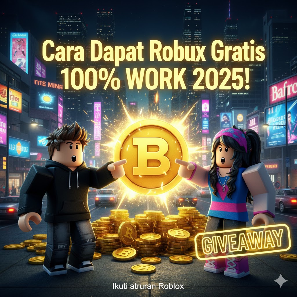 Cara Dapat Robux Gratis 100% Work 2025 di Roblox!