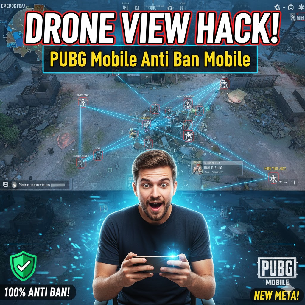 Drone View Hack PUBG Mobile Anti Ban 2025 – 360° View Tanpa Ketahuan!