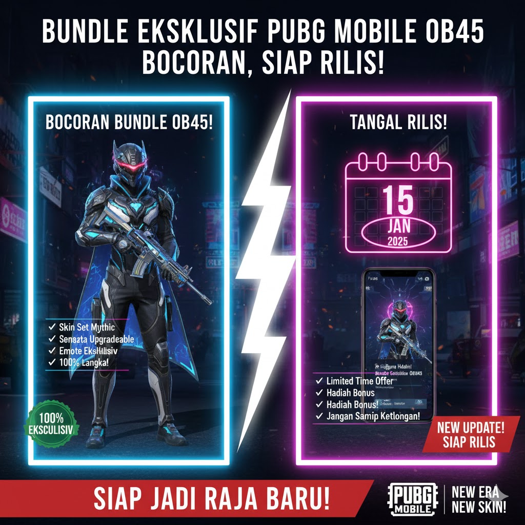 Bundle Eksklusif PUBG Mobile OB45 Bocoran, Siap Rilis!