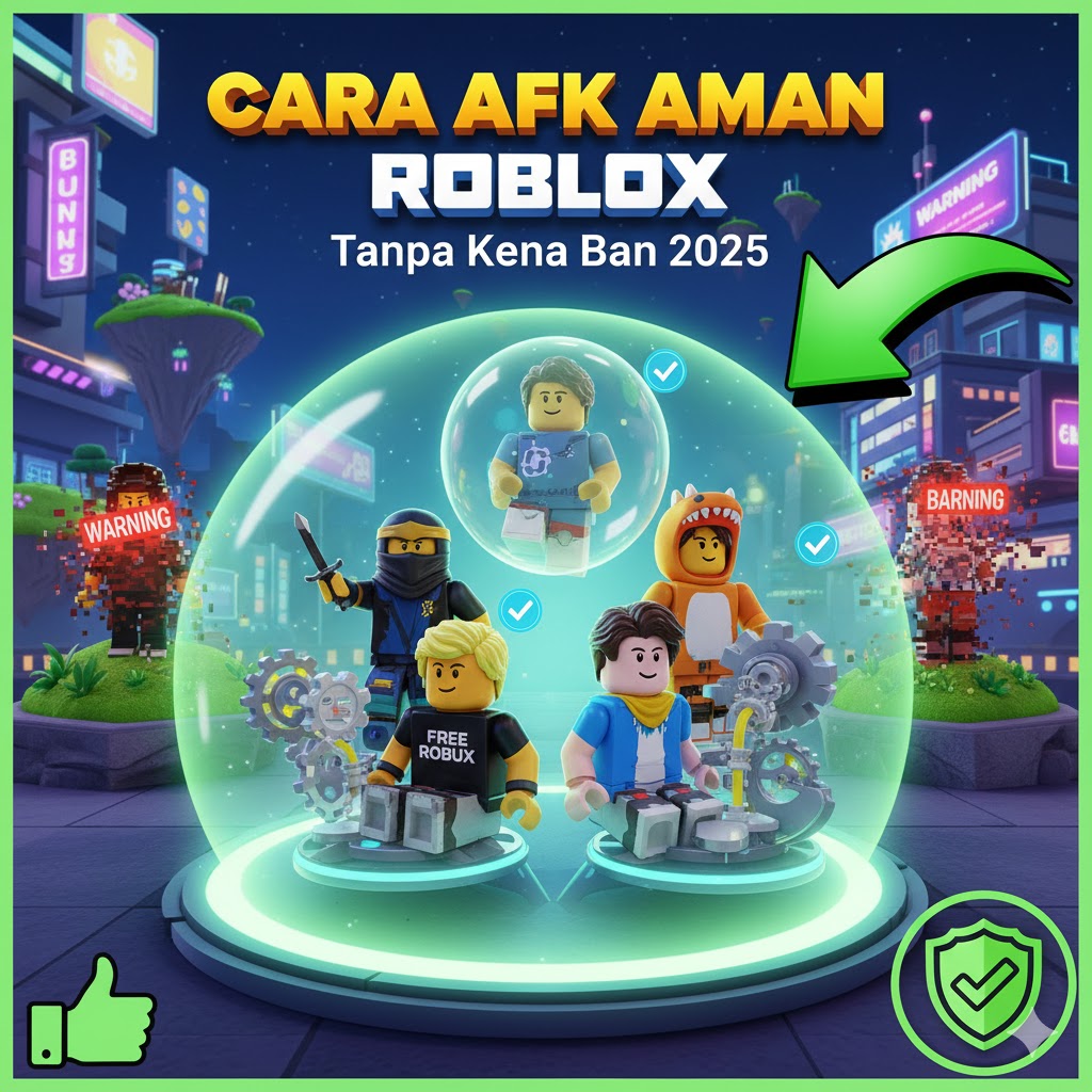 Cara AFK Aman di Roblox Tanpa Kena Ban 2025