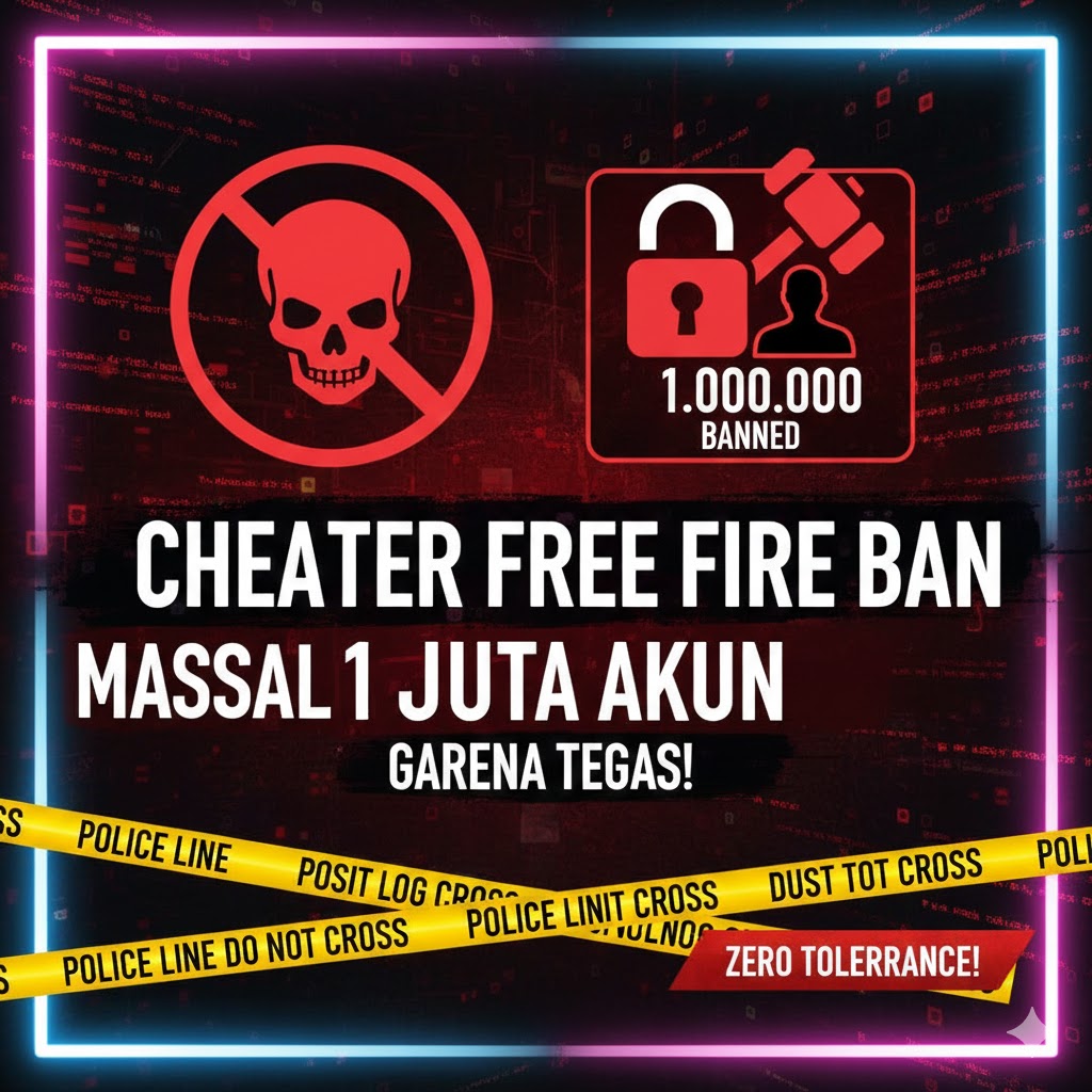 Cheater Free Fire Ban Massal 1 Juta Akun, Garena Tegas!
