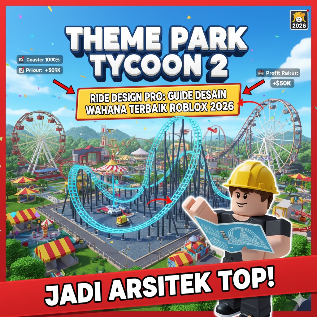 Theme Park Tycoon 2 Ride Design Pro: Guide Desain Wahana Terbaik Roblox 2026