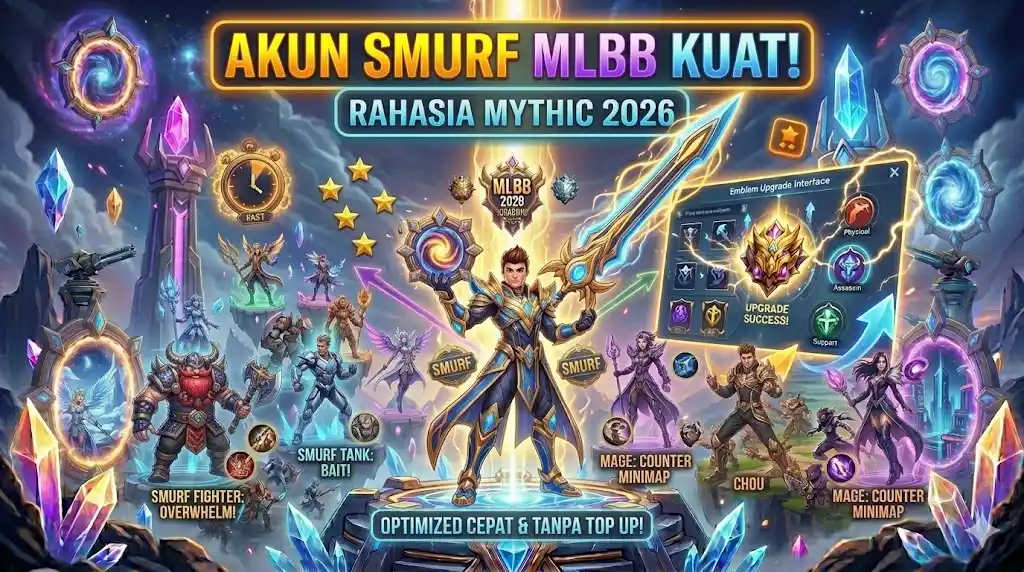 Cara Bikin Akun Mobile Legends Smurf yang Kuat